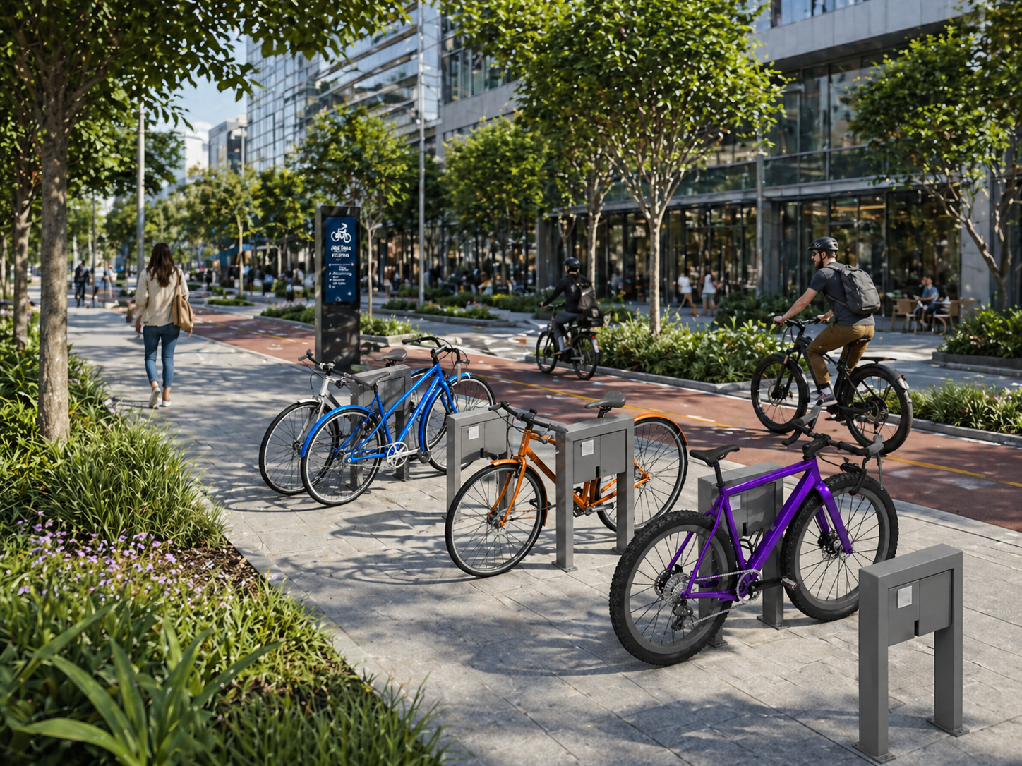 Tomada improvisada versus estação moderna ConecteBike